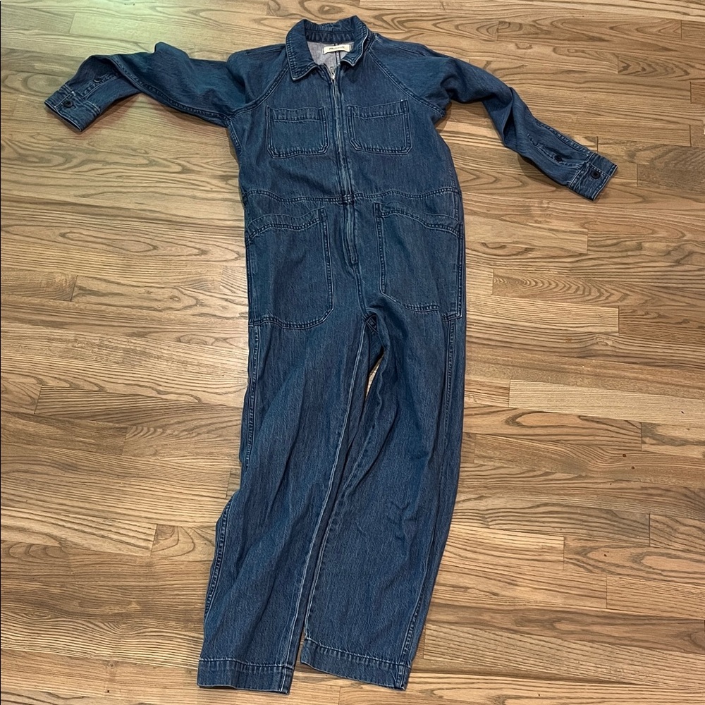 Madewell Blue Denim Jumpsuit